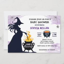 Ett Baby brinner Halloween-babyskor Inbjudningar