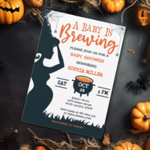 Ett Baby brinner Halloween-babyskor Inbjudningar