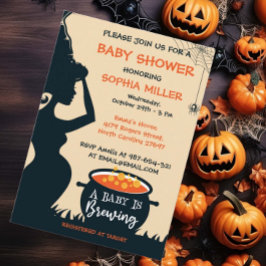 Ett Baby brinner Halloween-babyskor Inbjudningar