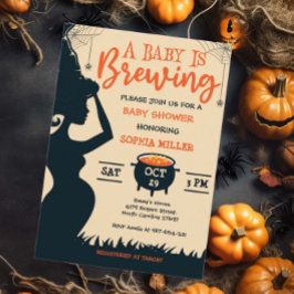 Ett Baby brinner Halloween-babyskor Inbjudningar