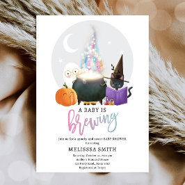 Ett Baby brinner Halloween-babyskor Inbjudningar