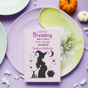 Ett Baby brinner Halloween-babyskor Inbjudningar