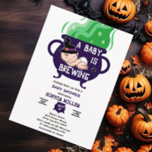 Ett Baby brinner Halloween-babyskor