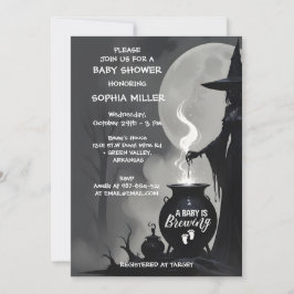 Ett Baby brinner Halloween-babyskor Inbjudningar