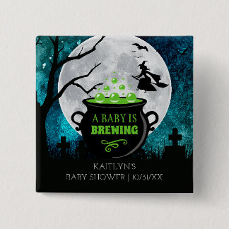 Ett Baby brinner Halloween-babyskor Knapp