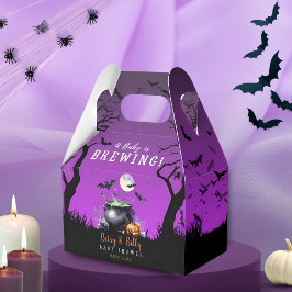 Ett Baby brinner Halloween-babyskor Presentaskar