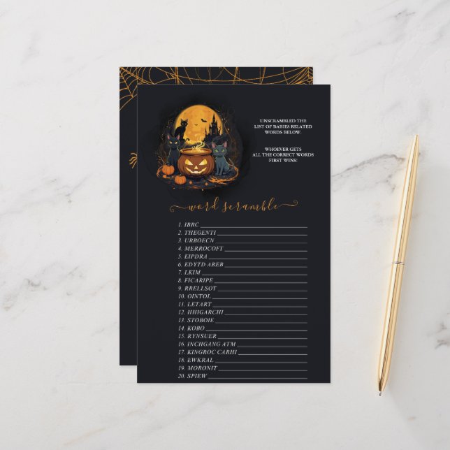 Ett Baby brinner Halloween-babyvilan Ord (Fram/Back In Situ)