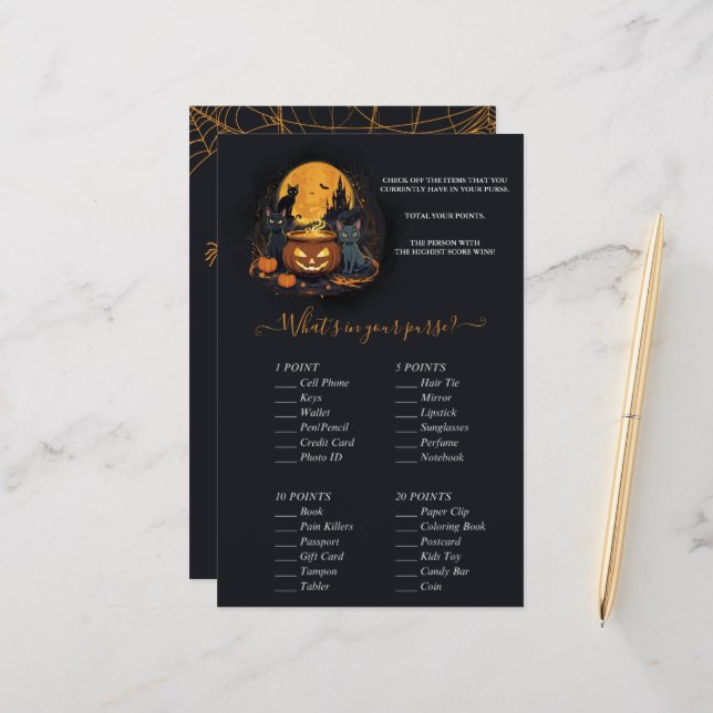 Ett Baby brinner Halloween-babyvisarspel (Fram/Back In Situ)