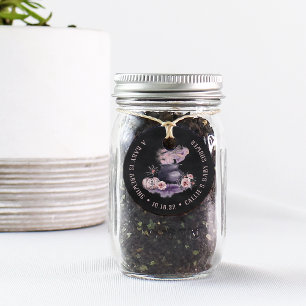 Ett Baby brinner Halloween Cauldron Baby Shower Gåvor Etiketter