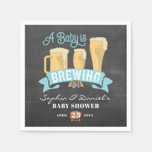 Ett Baby brinner i babyskorna Napkins Pappersservett