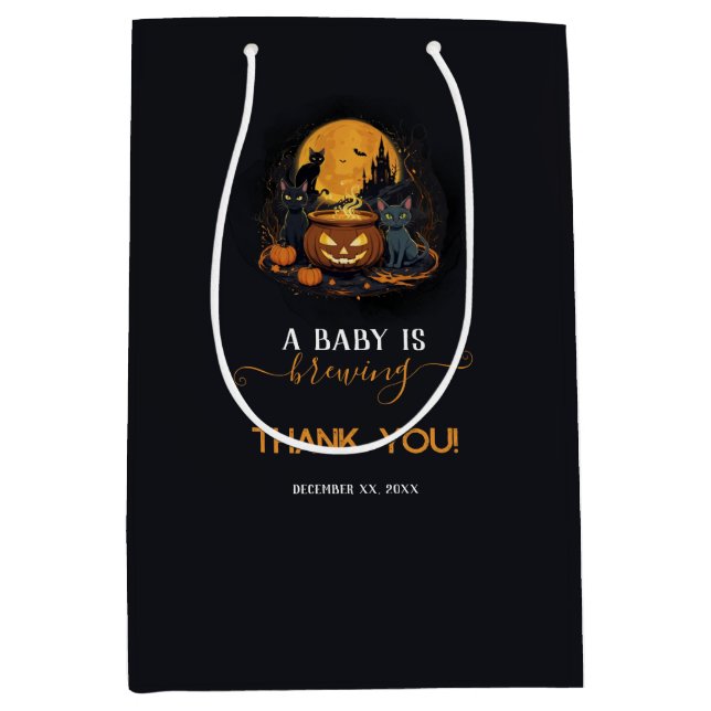 Ett Baby brinner i Cute Halloween Baby Shower (Framsidan)