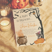 Ett Baby brinner i Cute Halloween Baby Shower