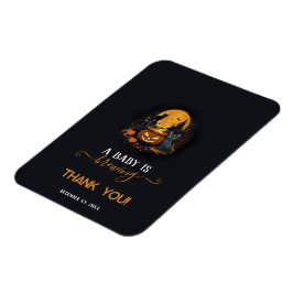 Ett Baby brinner i Cute Halloween Baby Shower Magnet