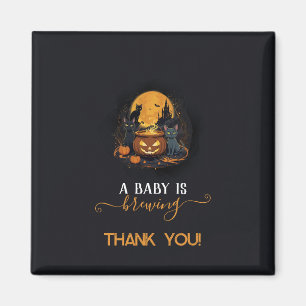 Ett Baby brinner i Cute Halloween Baby Shower Magnet