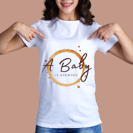 Ett Baby brinner i kaffebönor, babyskor T Shirt