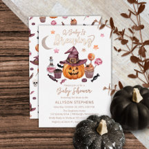 Ett Baby brinner Jack-O-Lantern Halloween Shower