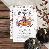Ett Baby brinner Jack-O-Lantern Halloween Shower