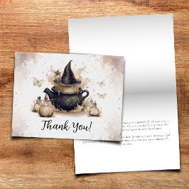 Ett Baby brinner Neutralten Halloween Baby Shower Tack Kort
