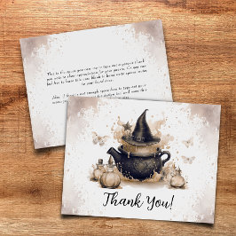 Ett Baby brinner Neutralten Halloween Baby Shower Tack Kort