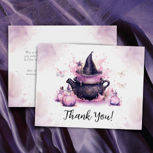 Ett Baby brinner Rosa Halloween Baby Shower Tack Kort