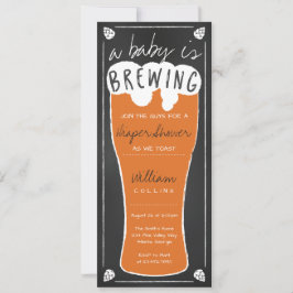 Ett Baby håller på att blåsa in en skokare, en dyk Inbjudningar