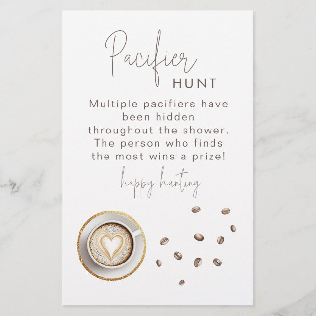 Ett Baby håller på att föda Shower Nappar Hunt-vil (Framsida)