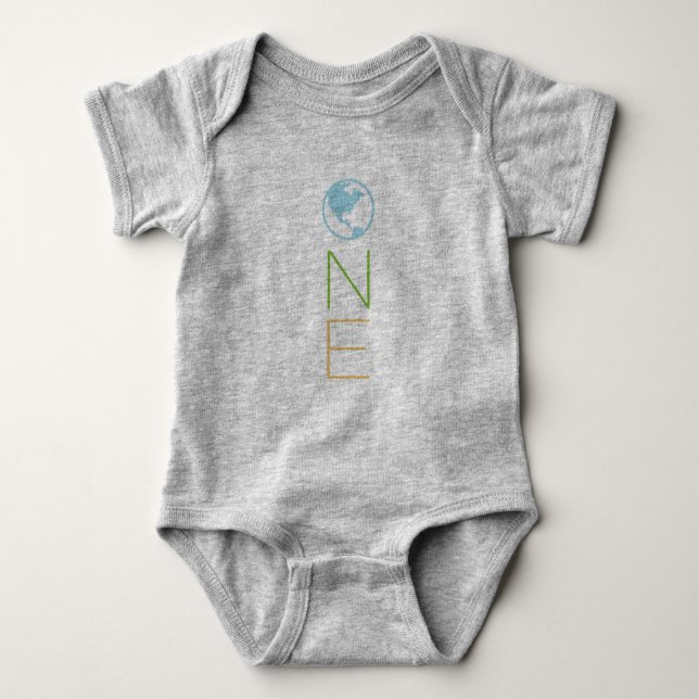 Ett - Baby T Shirt (Framsida)
