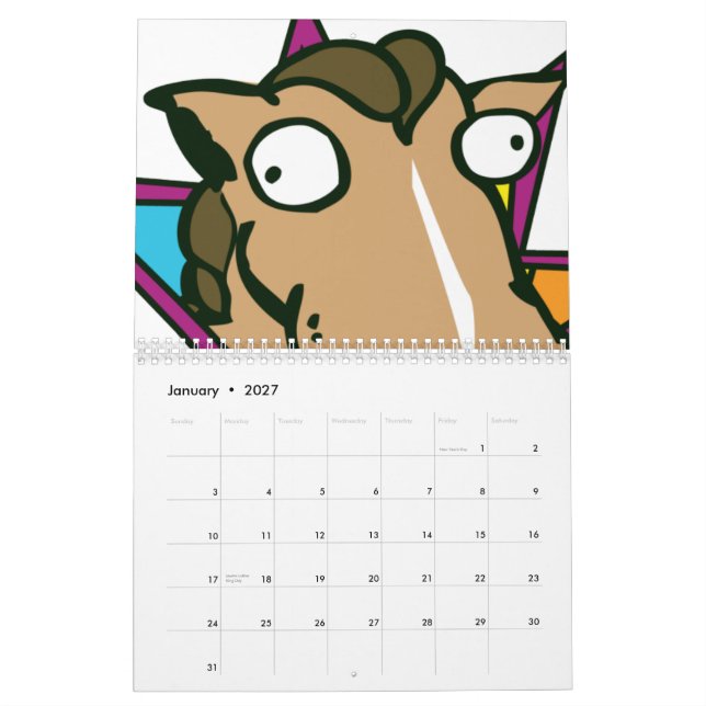 Ett bajs om dagen kalender (Jan 2027)