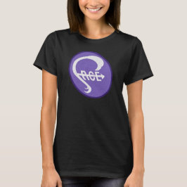 Ett band som heter Face: T-shirt med lila logotyp