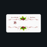Ett barn är fött för att få tag på och etiketter f adressetikett<br><div class="desc">Perfekten på julklappar! För oss föds ett barn och God jul. Uppmuntra andra med julens verkliga innebörd. Enkla och vackra etiketter som anger vem du vill ge.</div>