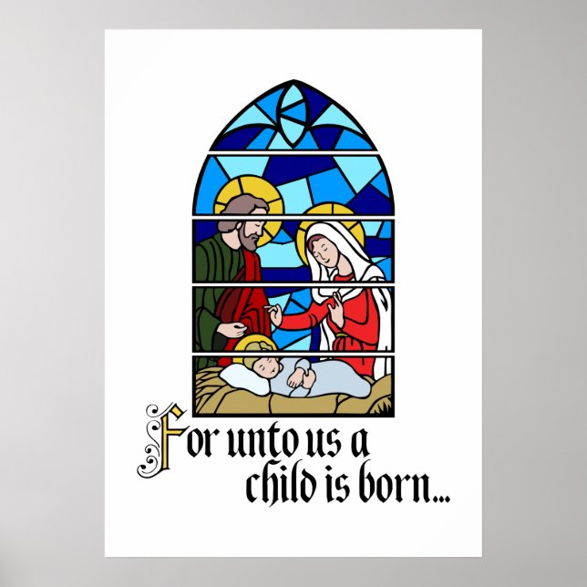 Ett barn föds poster (Framsidan)