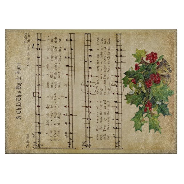 "ETT BARN I DAG ÄR BORN" Glas (Framsidan)