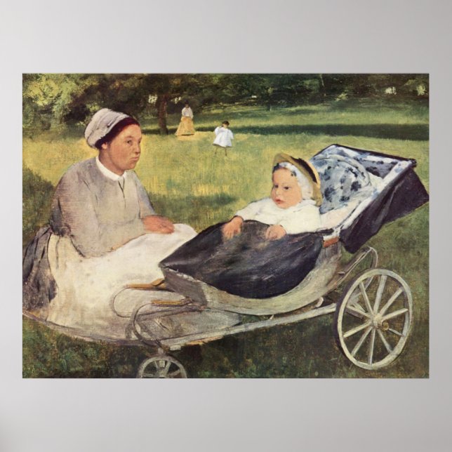 Ett barn med styre - Edgar Degas - c1870 Poster (Framsidan)