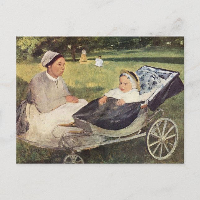 Ett barn med styre - Edgar Degas - c1870 Vykort (Framsida)