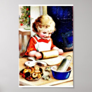 Ett barn skapar chapathi poster