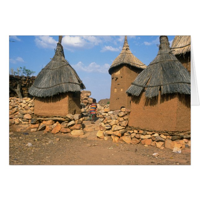 Ett barn som springer genom övre Idjeli Hälsningskort (Framsidan Horizontal)