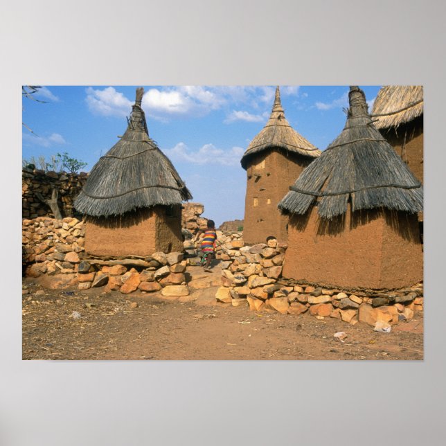 Ett barn som springer genom övre Idjeli Poster (Framsidan)