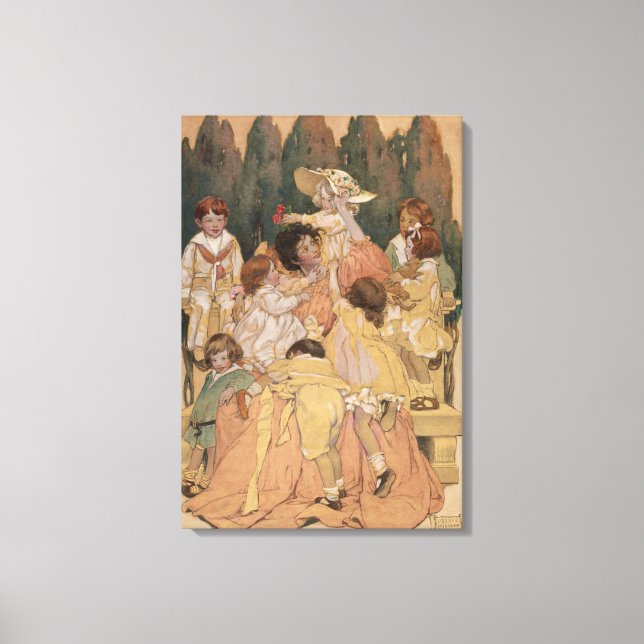 "Ett barns kläder" Reproduction Skriv ut Canvastryck (Framsida)