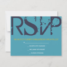 Ett Bat mitzvah svarskort i Monogram Initialer Pub