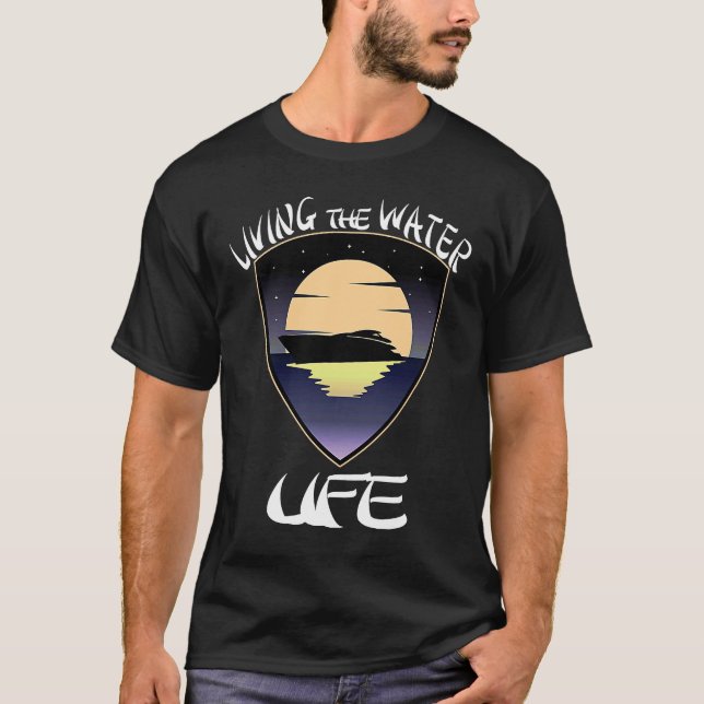 Ett båtliv i Vatten T Shirt (Framsida)