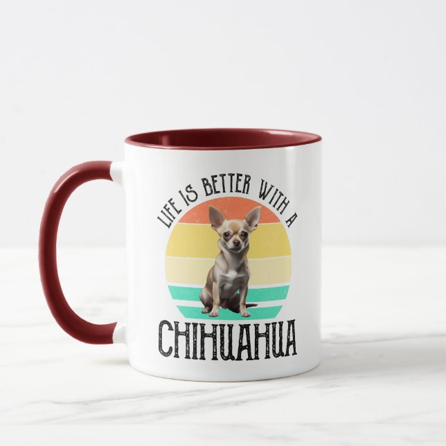 Ett bättre liv med en Chihuahua Mugg (Vänster)