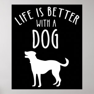 Ett bättre liv med en Hund Poster
