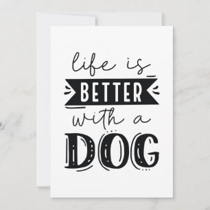 Ett bättre liv med en Hund Tack Kort