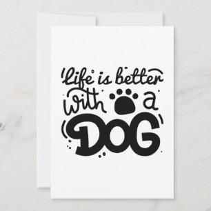 Ett bättre liv med en Hund Tack Kort