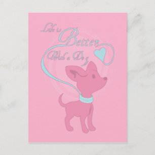 Ett bättre liv med en Hund Vykort