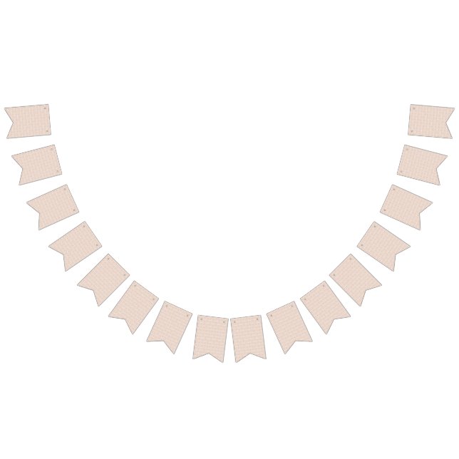 ett beige och vitt checkat mönster på vit bas vimplar (Alla)