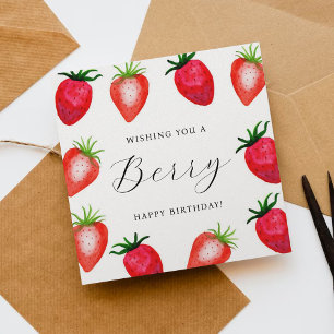 Ett Berry Grattis på födelsedagen-kort