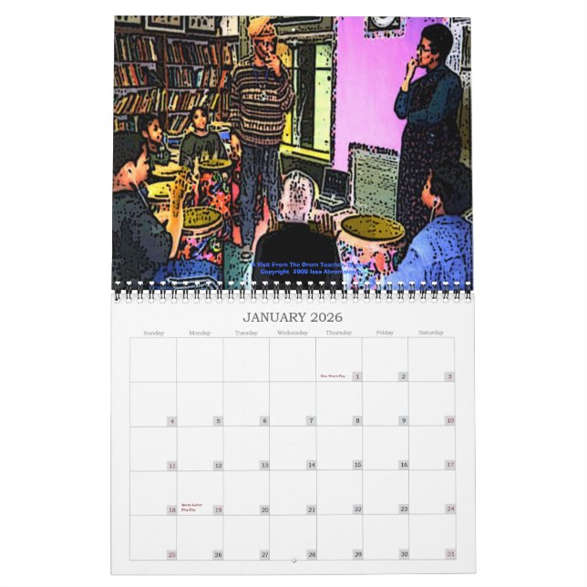 Ett besök från Drum Teacher 2009 Daily Calendar Kalender (Jan 2026)