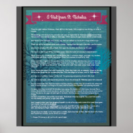 Ett besök från St. Nicholas - Helgdag Poster