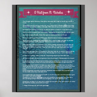 Ett besök från St. Nicholas - Helgdag Poster